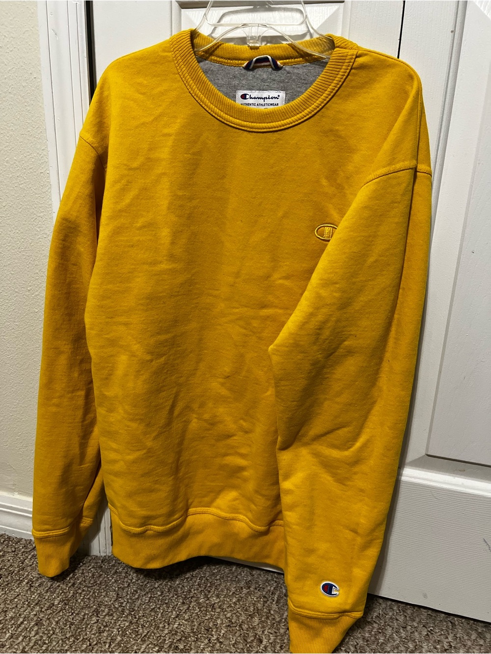 Yellow Champion Authentic Athleticwear. Size M. Like NEW.